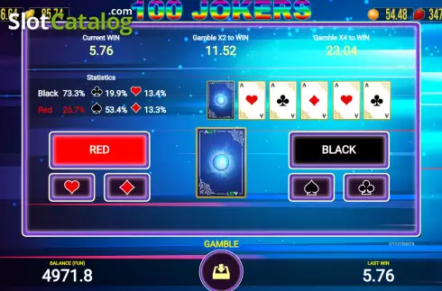 Скрин5. 100 Jokers слот