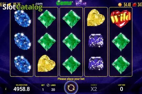 Скрин2. Gems 20 слот