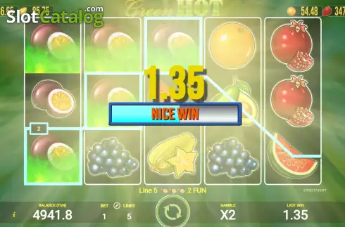 Скрин3. Green Hot слот