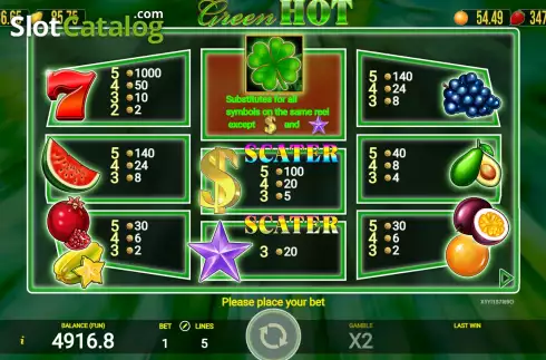 Скрин6. Green Hot слот