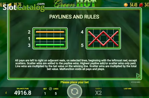 Скрин9. Green Hot слот