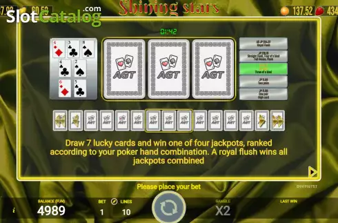 Скрин8. Shining Stars (AGT Software) слот