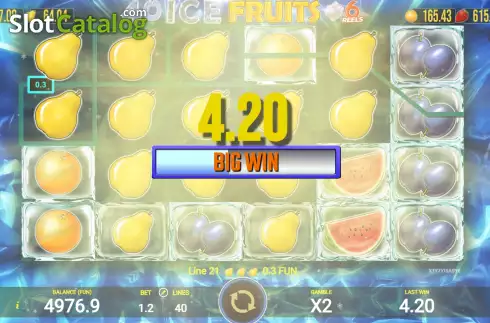 Скрин4. 40 Ice Fruits 6 Reels слот