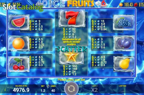 Скрин6. 40 Ice Fruits 6 Reels слот