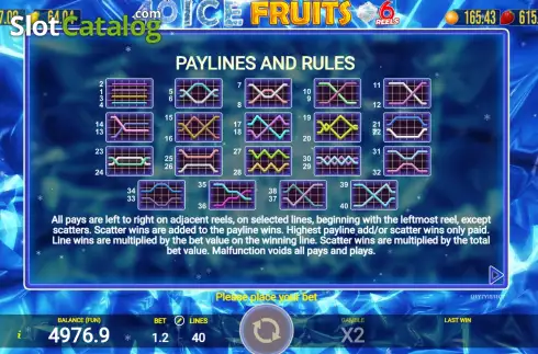 Скрин9. 40 Ice Fruits 6 Reels слот