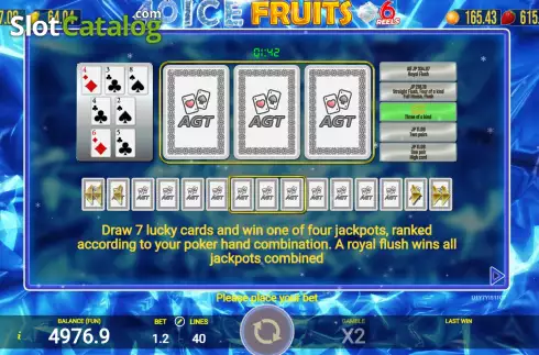 Скрин8. 40 Ice Fruits 6 Reels слот