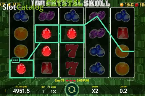 Скрин3. 100 Crystal Skull слот