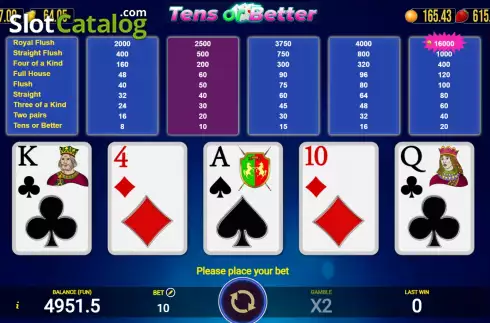 Скрин2. Tens or Better (AGT Software) слот
