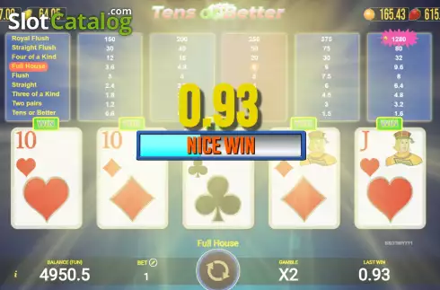 Скрин3. Tens or Better (AGT Software) слот