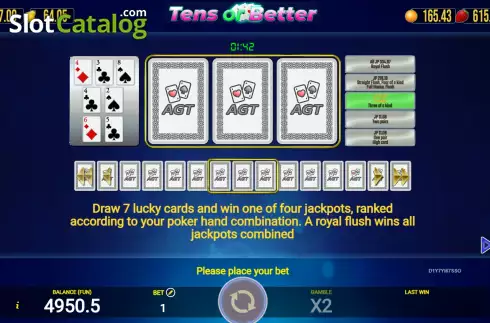 Скрин9. Tens or Better (AGT Software) слот