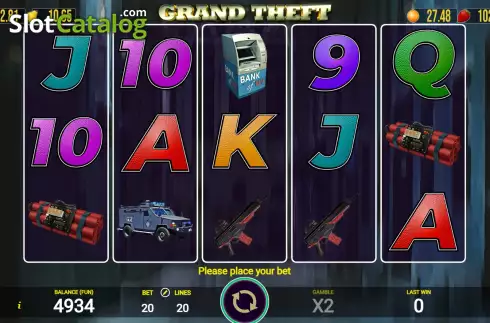 Скрин2. Grand Theft слот