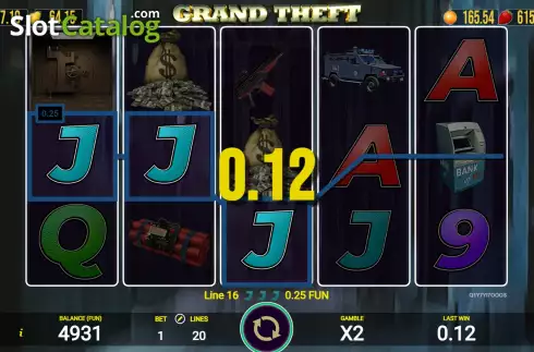 Скрин3. Grand Theft слот