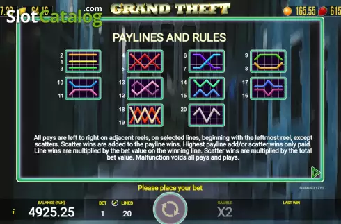 Скрин9. Grand Theft слот