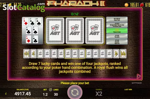 Скрин8. Pharaoh II (AGT Software) слот