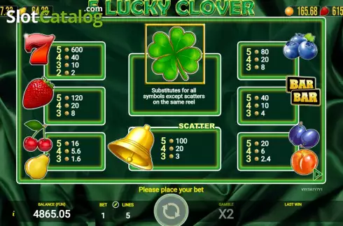 Скрин6. 5 Lucky Clover слот