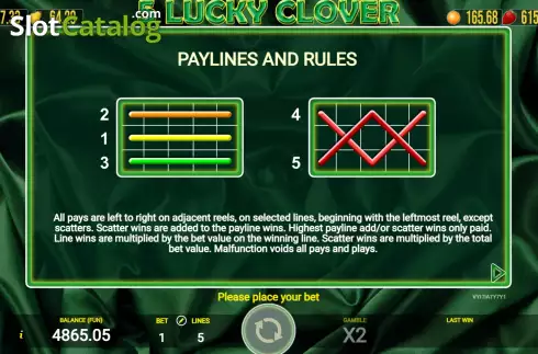 Скрин9. 5 Lucky Clover слот
