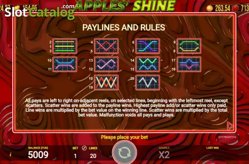 Скрин9. Apples' Shine слот