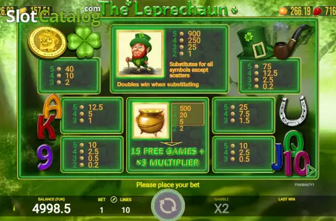 Скрин6. The Leprechaun слот