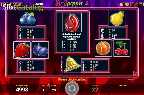 Скрин6. Hot Pepper 6 Reels слот