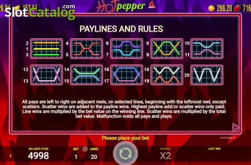 Скрин9. Hot Pepper 6 Reels слот