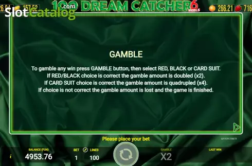 Скрин7. 100 Dream Catcher 6 Reels слот