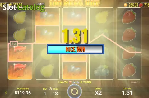 Скрин3. 100 Mega Hot слот