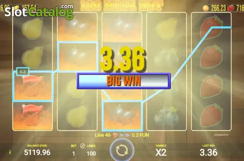 Скрин4. 100 Mega Hot слот