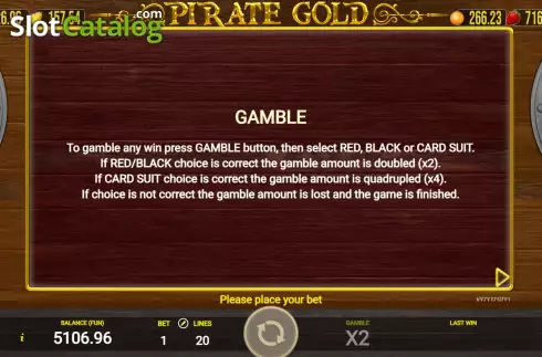 Скрин7. Pirate Gold (AGT Software) слот