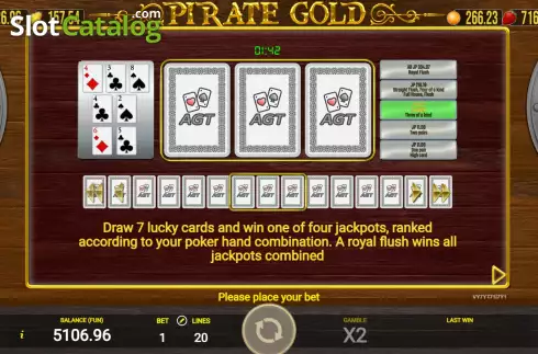Скрин8. Pirate Gold (AGT Software) слот