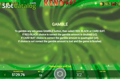 Скрин8. Keno Fast слот