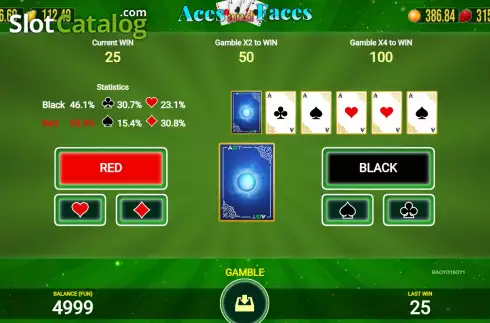 Скрин5. Aces And Faces (AGT Software) слот