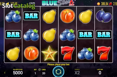 Скрин2. Blue Star 6 Reels слот