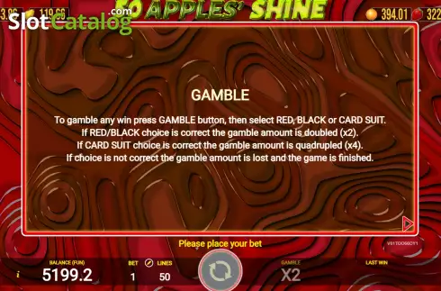 Скрин7. Apples' Shine 50 слот