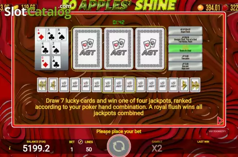 Скрин8. Apples' Shine 50 слот