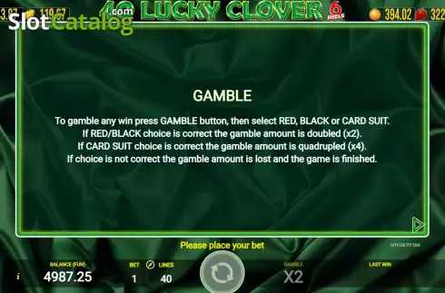 Скрин7. 40 Lucky Clover 6 Reels слот
