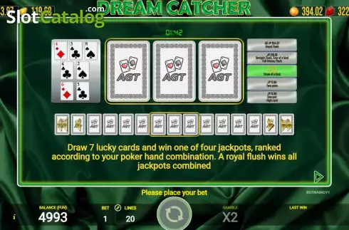 Скрин8. Dream Catcher (AGT Software) слот