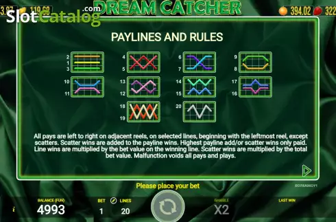 Скрин9. Dream Catcher (AGT Software) слот