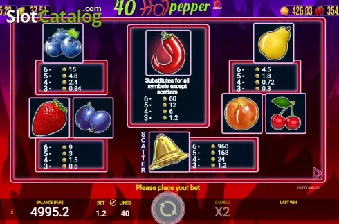 Скрин6. 40 Hot Pepper 6 Reels слот