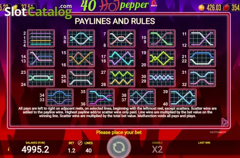 Скрин9. 40 Hot Pepper 6 Reels слот