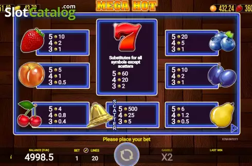 Скрин6. Mega Hot (AGT Software) слот