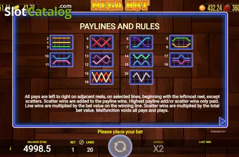 Скрин9. Mega Hot (AGT Software) слот