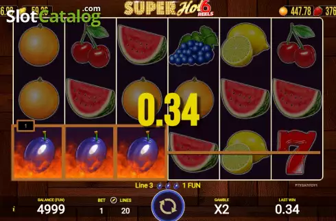 Скрин3. Super Hot 6 Reels слот