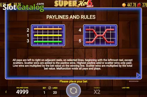 Скрин9. Super Hot 6 Reels слот