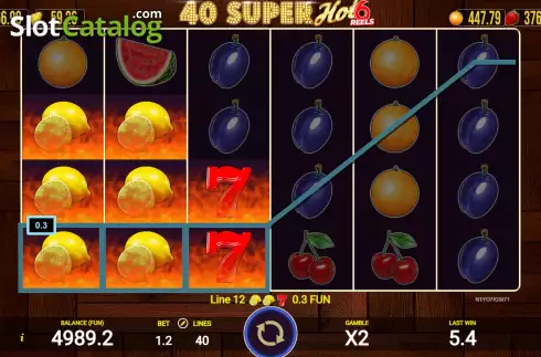 Скрин4. 40 Super Hot 6 Reels слот