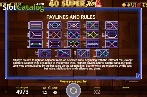 Скрин9. 40 Super Hot 6 Reels слот