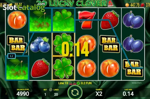 Скрин3. 20 Lucky Clover 6 Reels слот