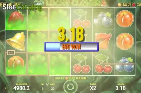 Скрин4. 20 Lucky Clover 6 Reels слот