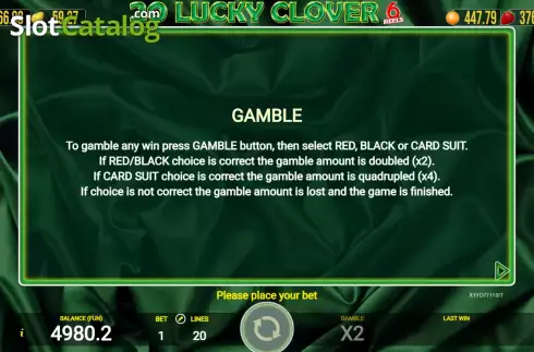 Скрин7. 20 Lucky Clover 6 Reels слот
