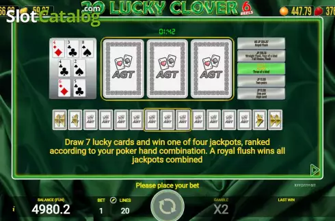 Скрин8. 20 Lucky Clover 6 Reels слот