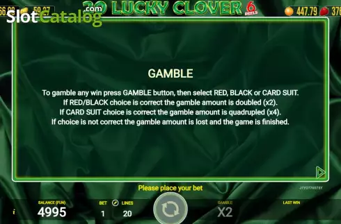 Скрин7. 20 Lucky Clover слот